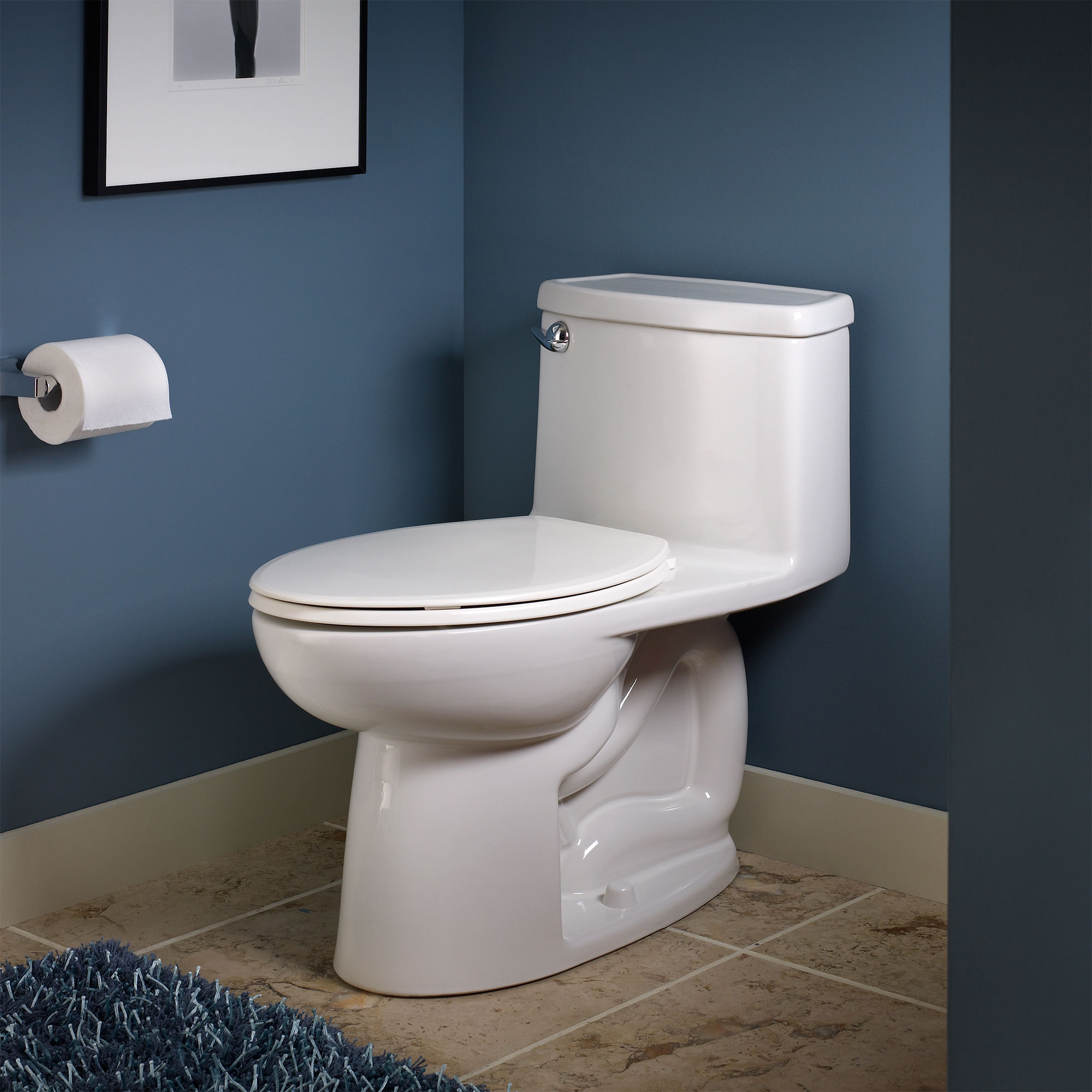 Toilette monopièce compacte Cadet 3, 1,28 gpc/4,8 lpc, à cuvette allongée à hauteur de chaise avec siège